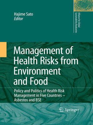 cover image of Management of Health Risks from Environment and Food